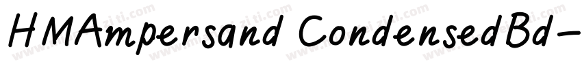 HMAmpersand CondensedBd字体转换